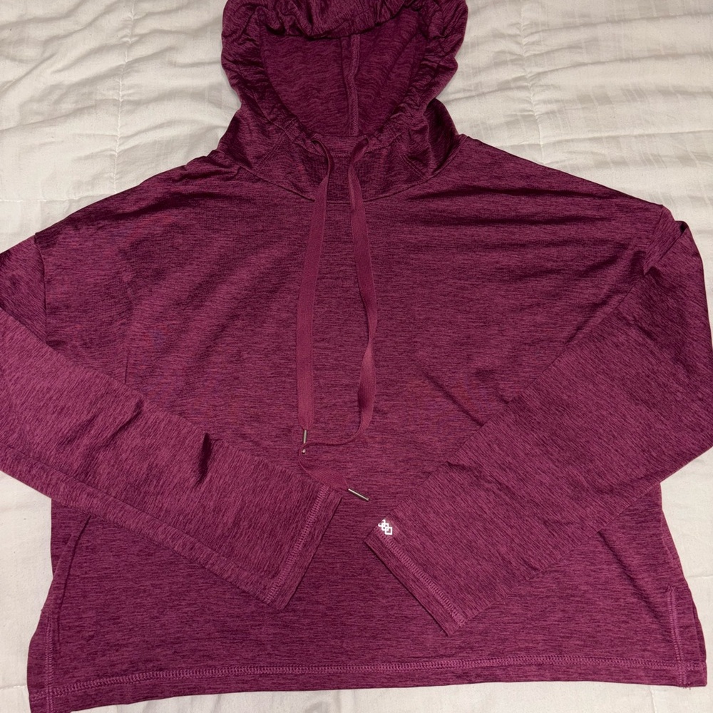 Burgundy Hooded Sweatshirt
